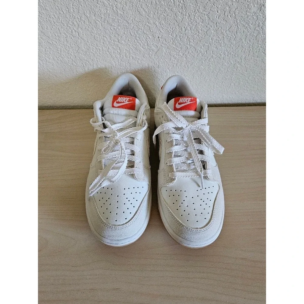 Nike Dunk Low Friendship Knot Sneakers Women Size 10 White Cream Red